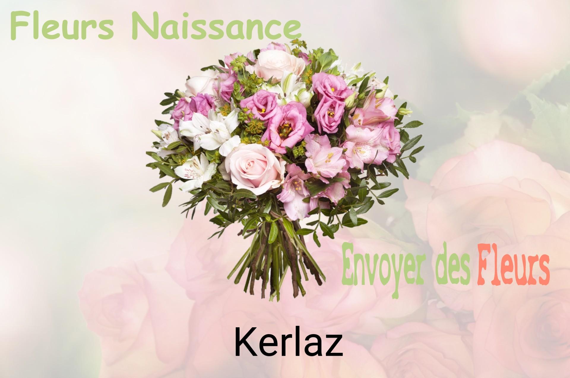 Bouquet de fleurs de naissance livré à Kerlaz
